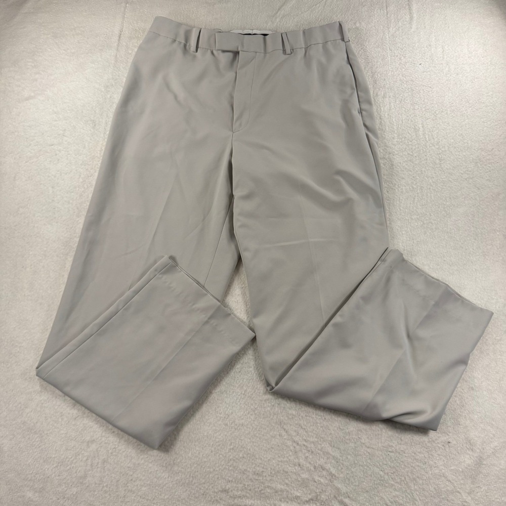 Pro Tour Golf Pants Mens 36x32 Gray Straight Leg Polyester PerformancePreppy